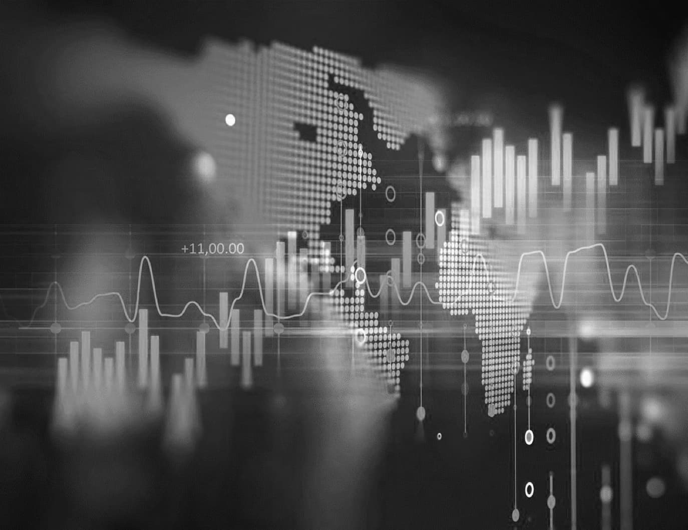 Financial trading background